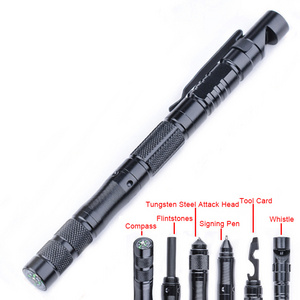 Multi-Function Rotating Unisex Tool Pen Window Glass Metal Ballpoint Outdoor Self Defense Weapons Tactical Pen Emergency