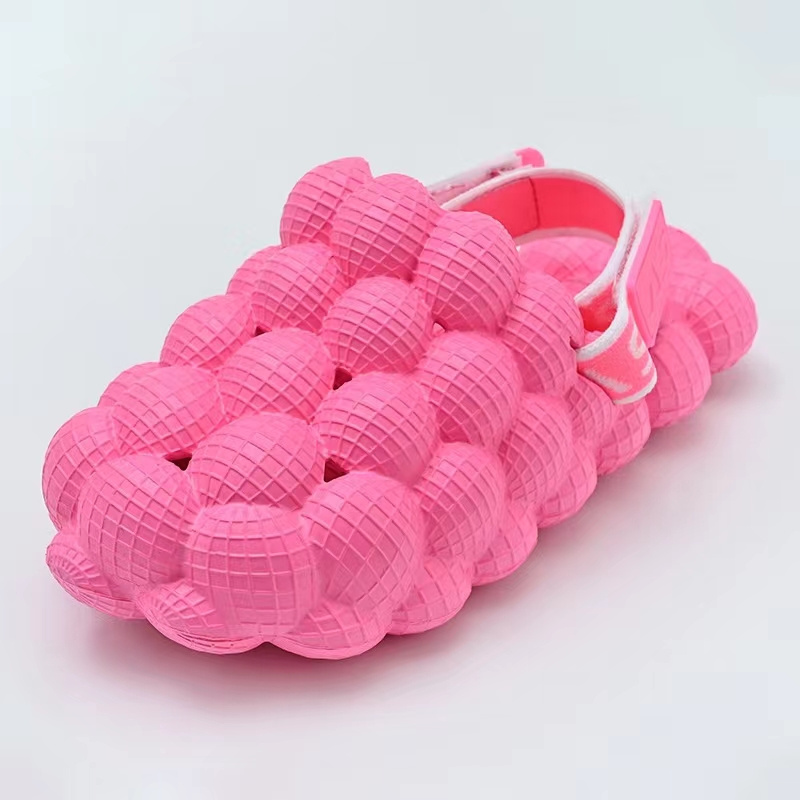 Wholesale EVA Foam Outdoor Summer Beach Children's Cute Bubble Lychee Fashion Massage Sole Sandals Wholesale Children's Shoes