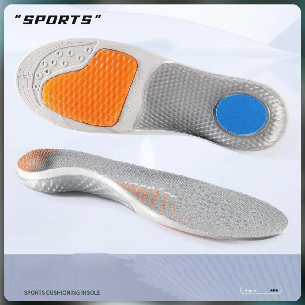 Ultra Arch Support Poron Orthotic Insoles for Flat Foot Plantar Fasciitis Anti Fatigue Light Weight Vibration Dampen