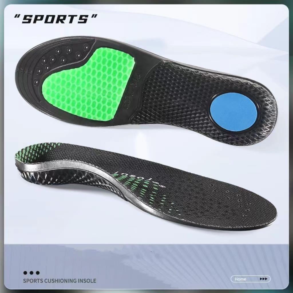 Ultra Arch Support Poron Orthotic Insoles for Flat Foot Plantar Fasciitis Anti Fatigue Light Weight Vibration Dampen