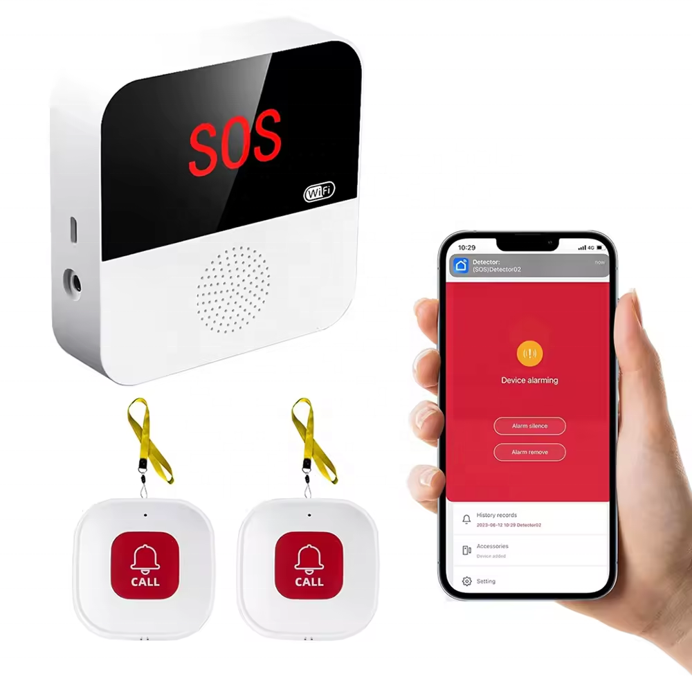 High Quality WIFI Hospital Alarm Portable Button Elderly Wireless SOS Emergency Alert Bell Call System for Patient&Old People