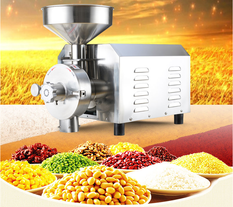 Commercial small scale bean maize flour rice milling machine