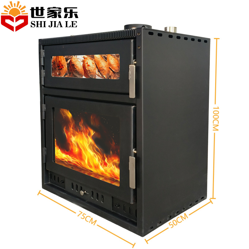 Customized Carbon Steel Freestanding Outdoor Fireplace Freestanding Wood Burning Fireplace