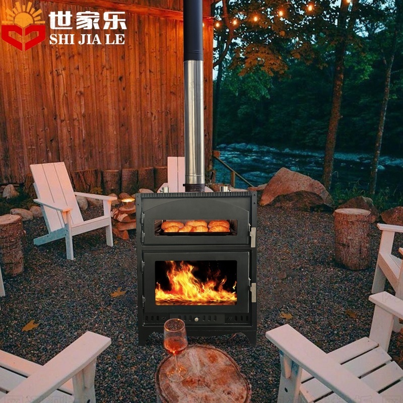 Fireplace Large Glass Modern Carbon Iron Wood Cook Stove Small Wood Burning Stoves wood heater fireplace