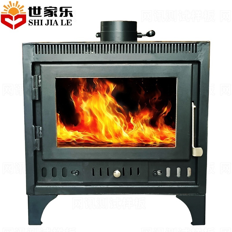 Heater connect real fire freestanding  roast bread pizza meat BBQ wood burning  heating stove european fireplace with oven