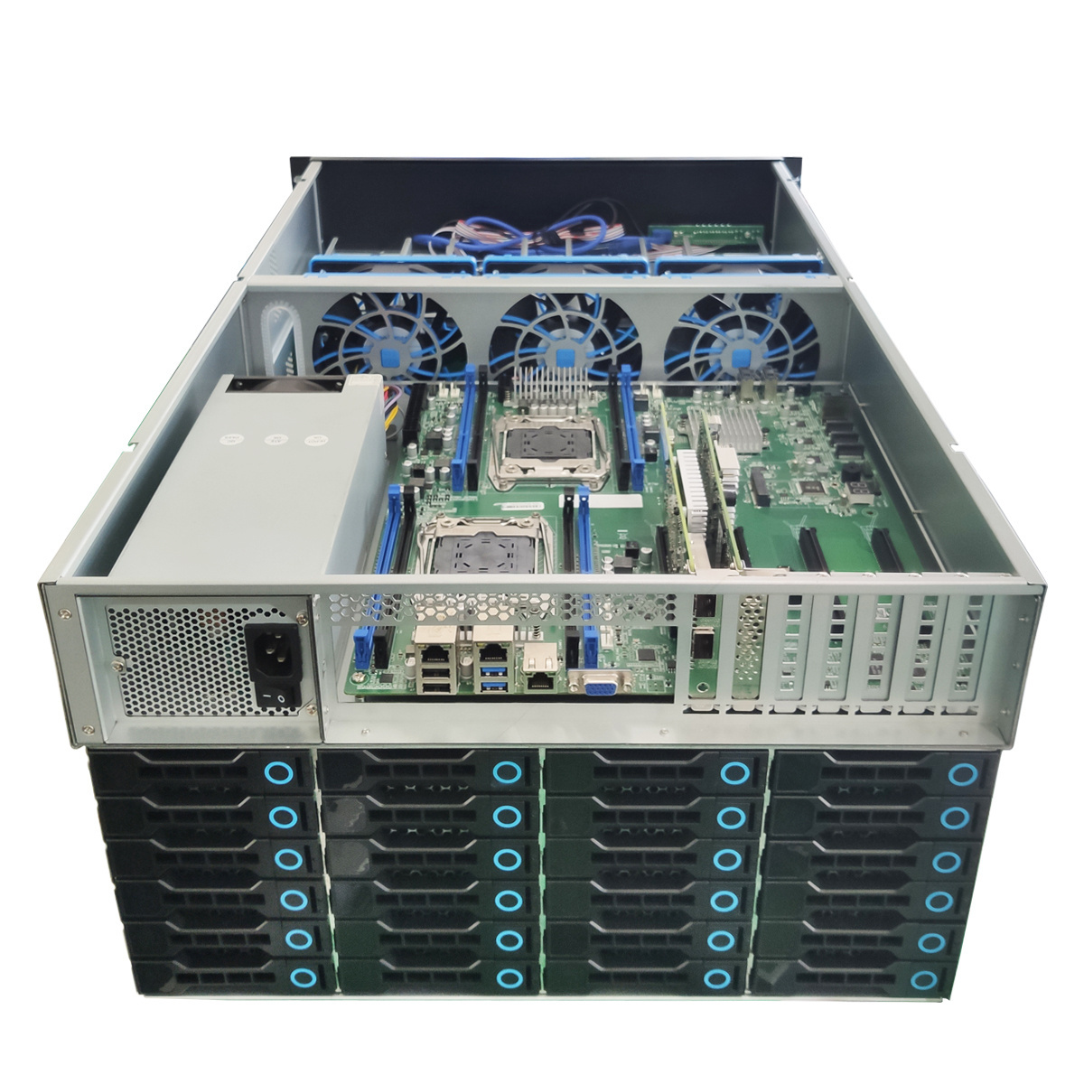 Big data storage 60bays case 6u doll nas 6G expander backplane rackmount chassis  server case