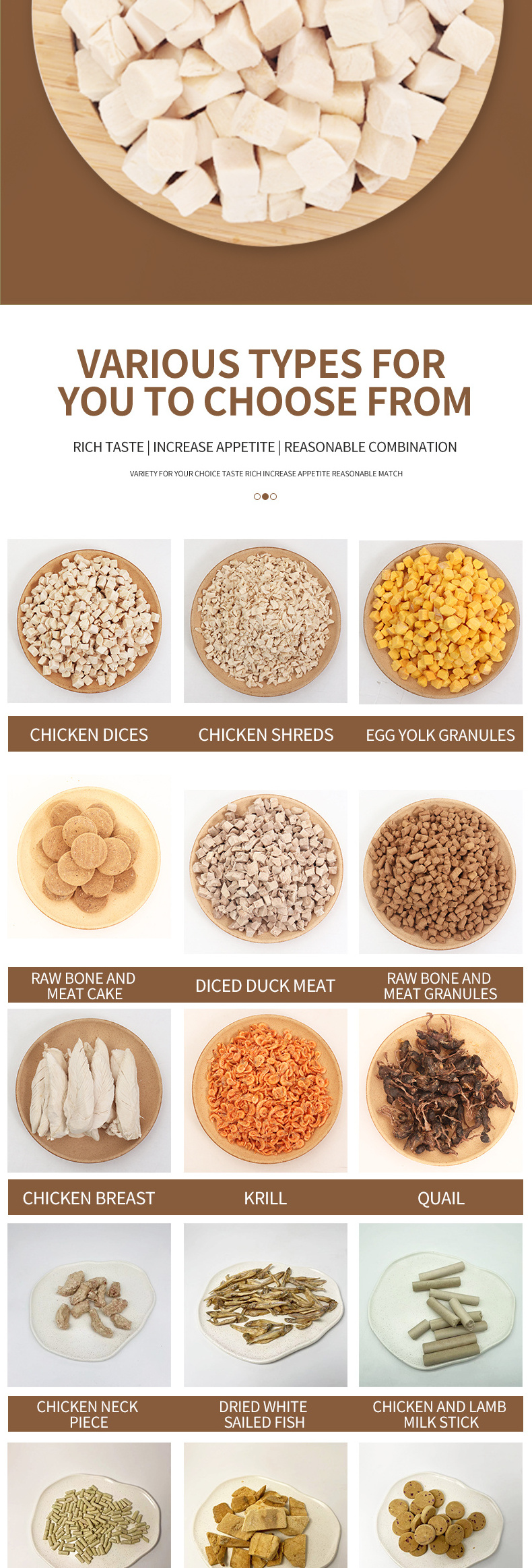 Freeze dried cat snack cat food Chicken pumpkin biscuits Wholesale bulk pet freeze-dried dog snacks and dog food catTreats