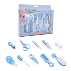 10 pcs baby care kit grooming newborn portable safety set with hair brush comb nail clippers for daily life