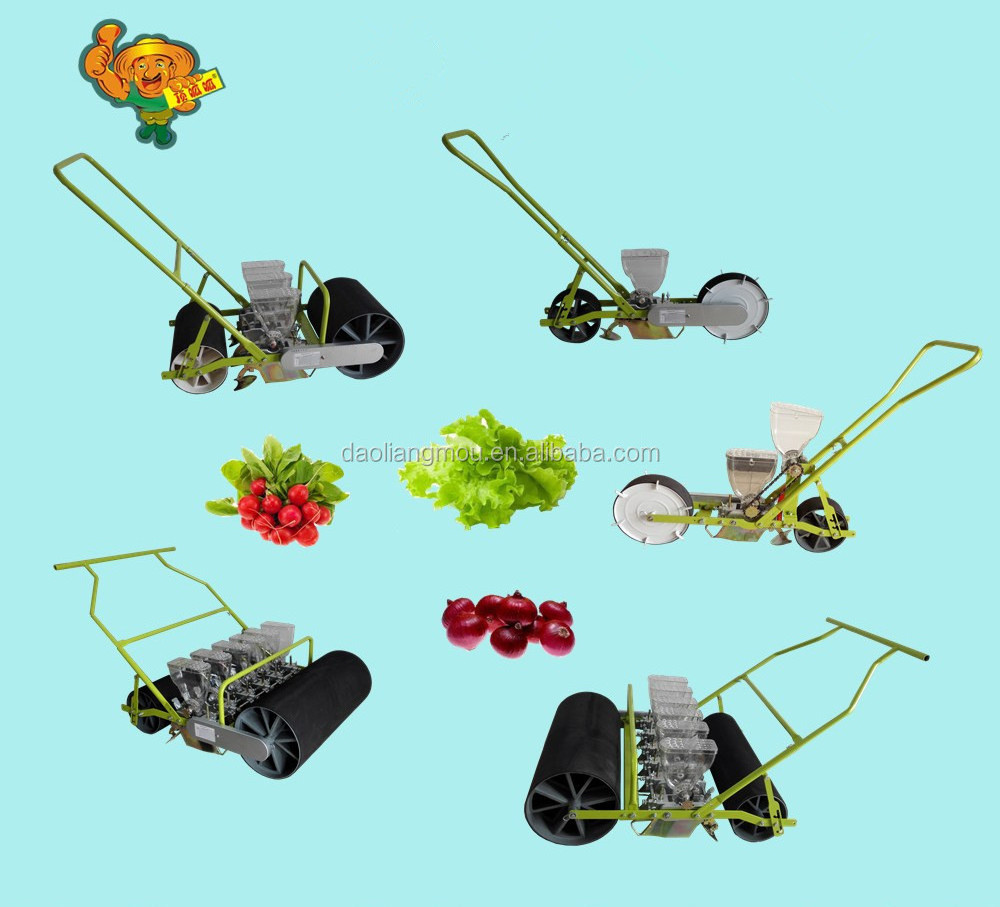 6 row hand push vegetable onion seeds planting machine