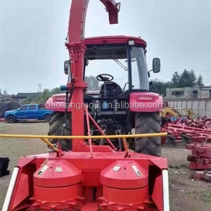 Tractor mounted PTO driven green fodder corn silage cutter harvester