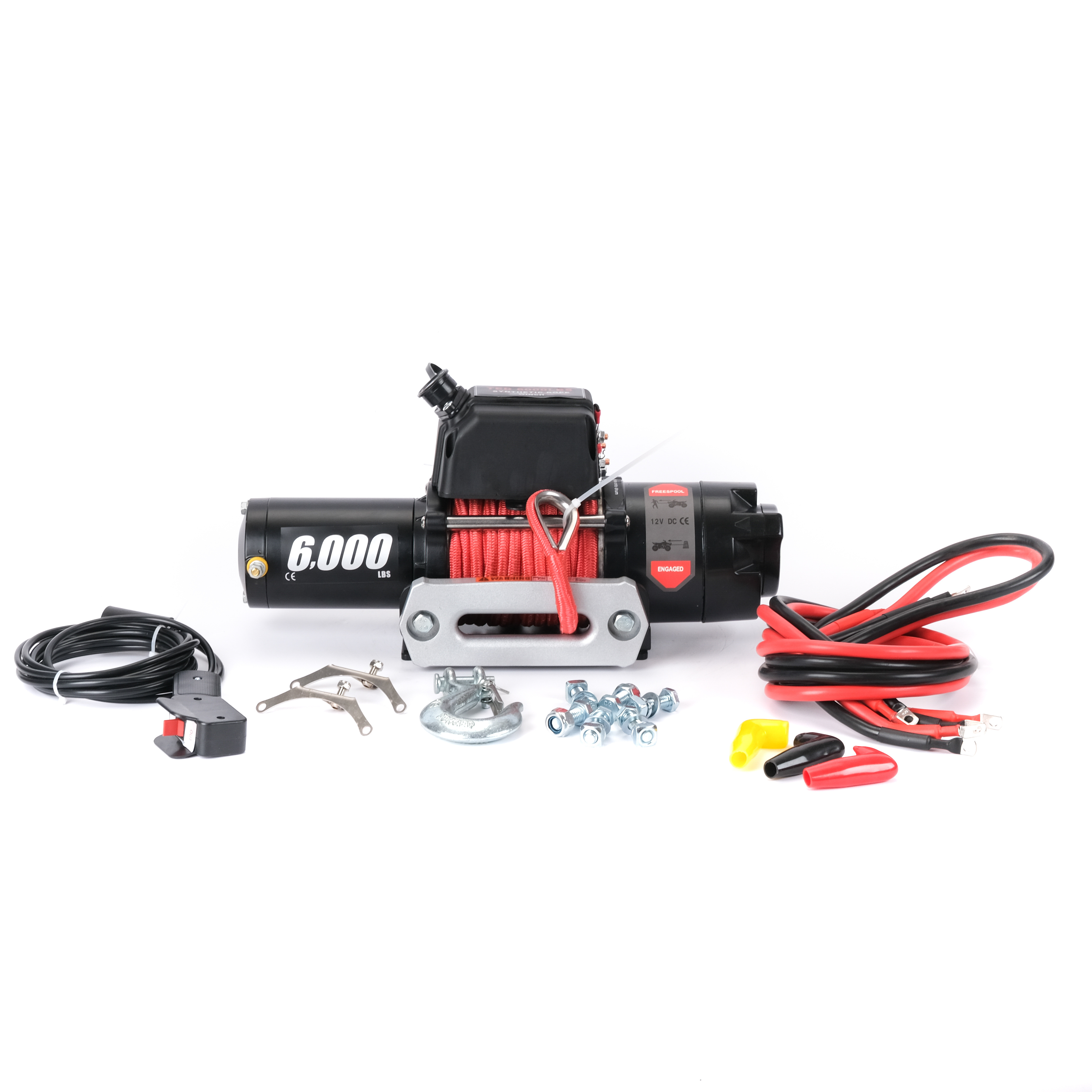 DAO Top Sales 6000lbs 12V ATV Winch with Synthetic Rope