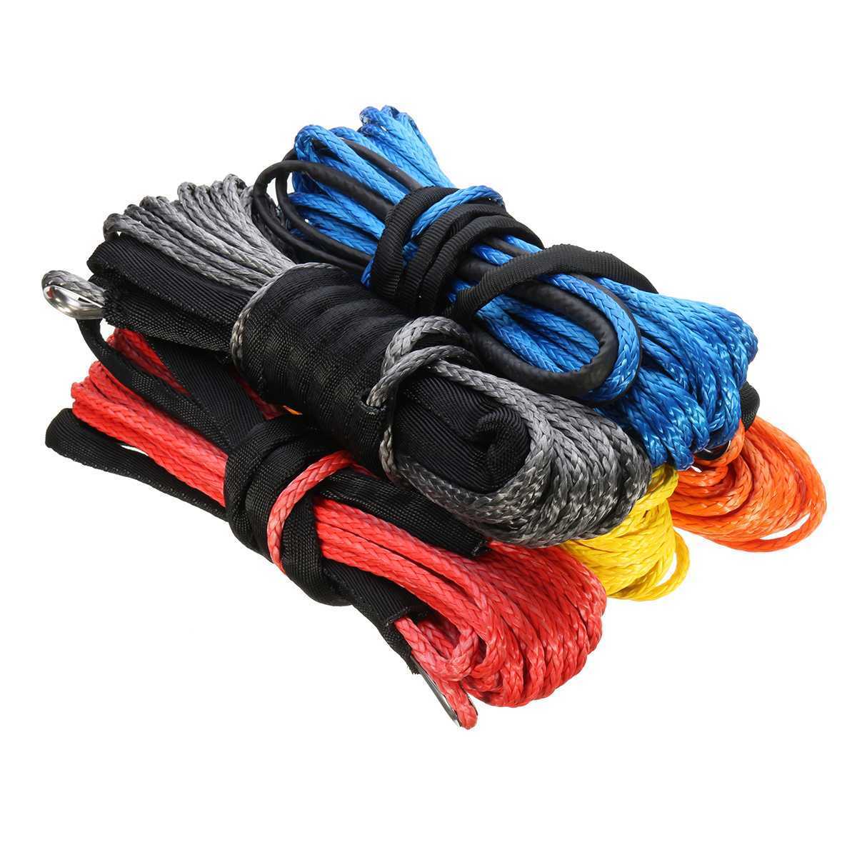 High Quality 24mm Winch Atv Synthetic winch Rope 16mm 50metr