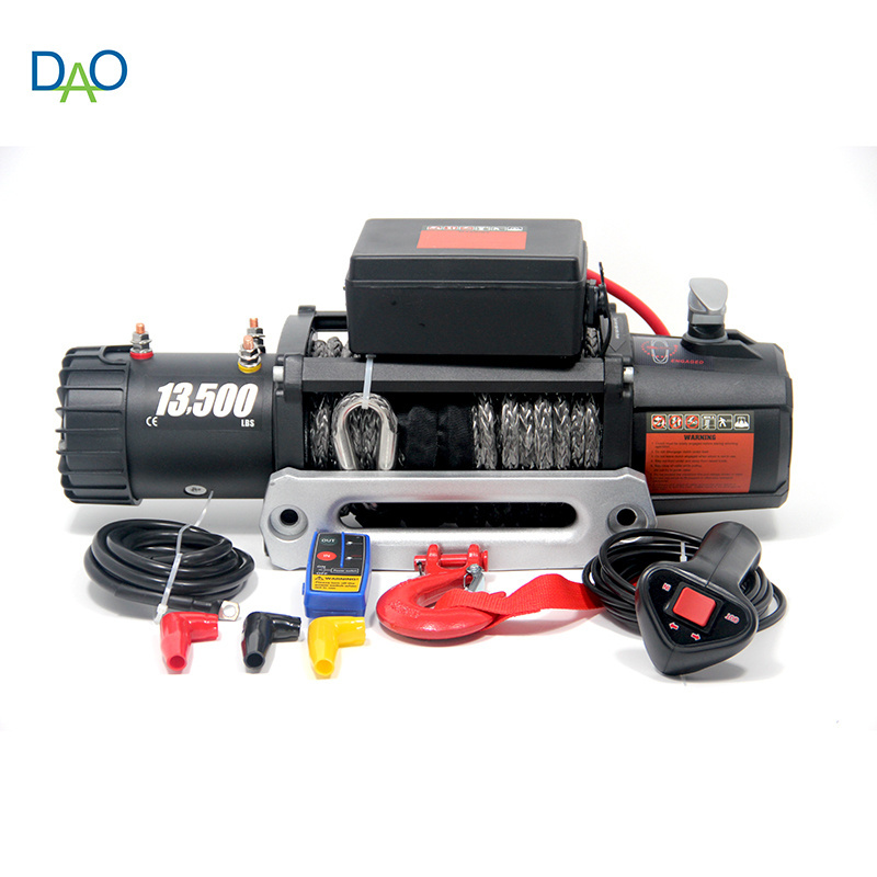 DAO Hot Sales 8000lbs to 20000lbs 12v Electric Winch Strap or Cable with Winch Fairlead