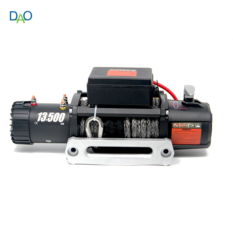 DAO 135000lbs Electric Car Winch 12v with Steel cable or Synthetic Rope