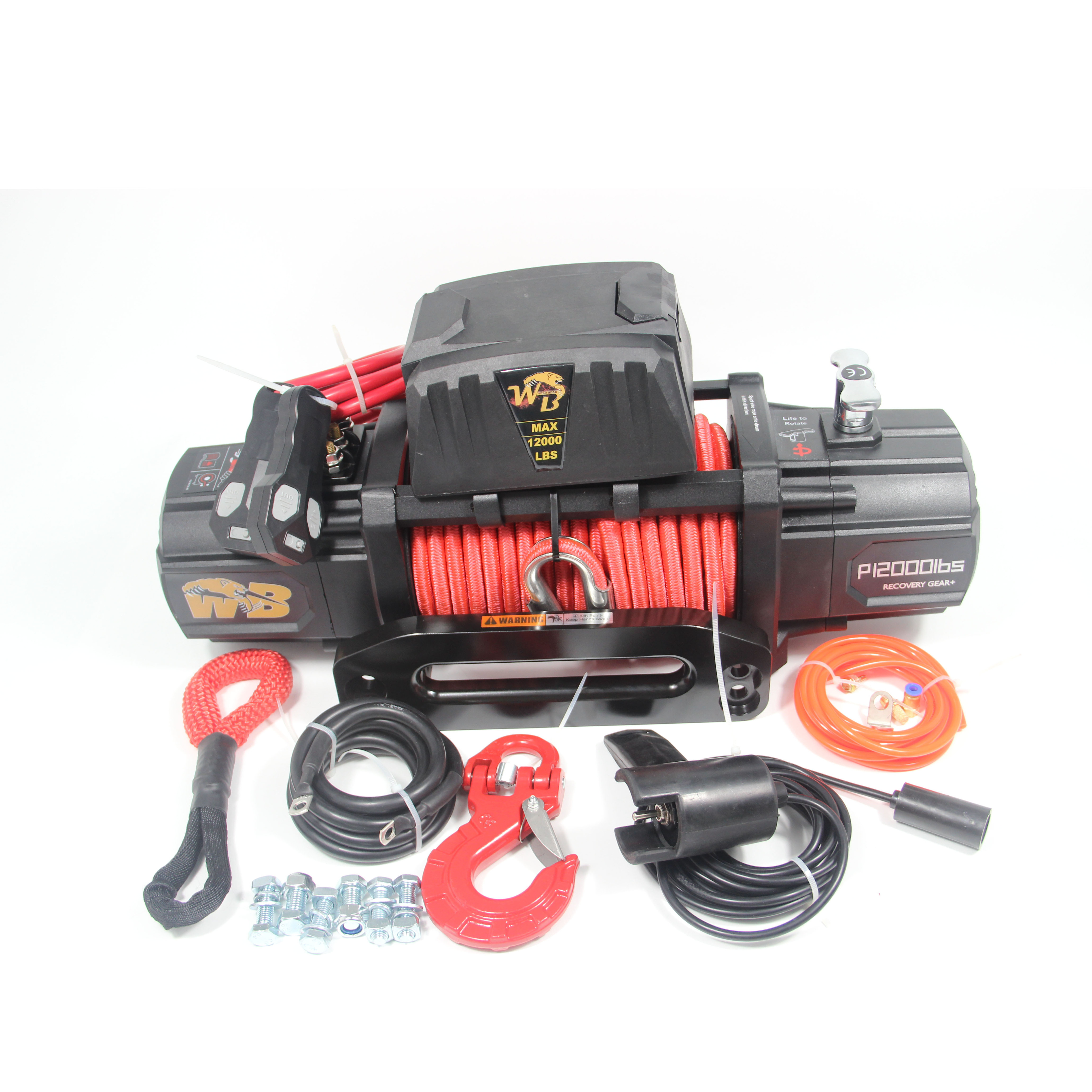 DAO Electric heavy duty winch 12000lbs 12v for 4x4 winch off road jeep truck for sale