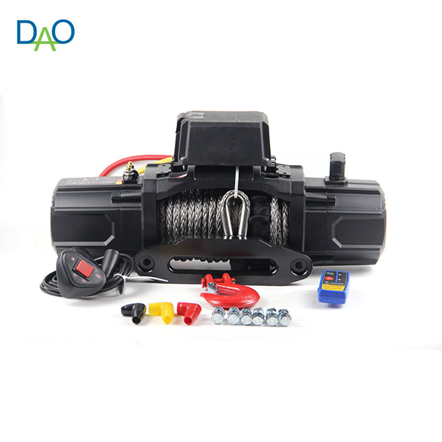 DAO Hot Sales 8000lbs to 20000lbs 12v Electric Winch Strap or Cable with Winch Fairlead