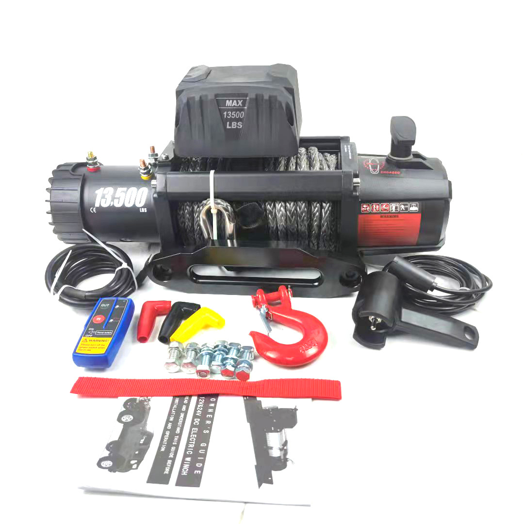 DAO 135000lbs Electric Car Winch 12v with Steel cable or Synthetic Rope