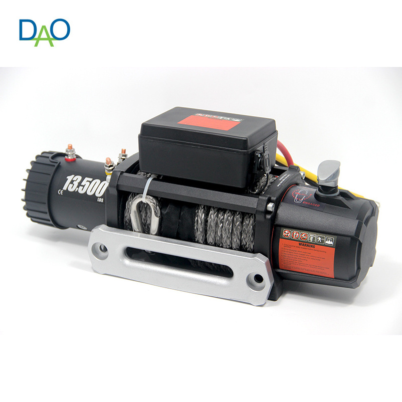 DAO 135000lbs Electric Car Winch 12v with Steel cable or Synthetic Rope