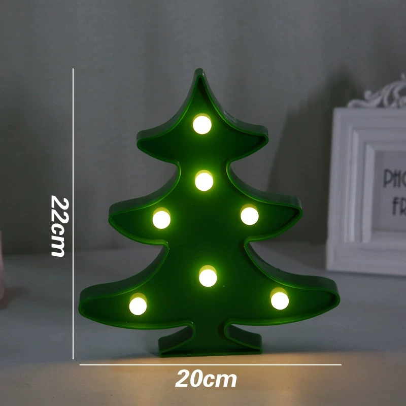 Battery Operated Novelty Children Decor Mini Christmas Tree Lamp Flamingo Star Marquee Letter led night light for Room Decor