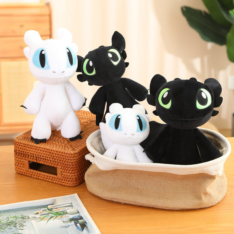 Set Light Night Fury How to Train Your Dragon Toothless Doll Stuffed Animals Squishy Plushies Toy Kapibara Cartoon 2-in-1 Pillow