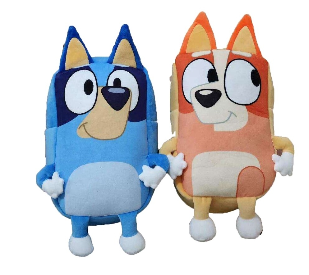 XUX Cartoon Fashion Bingo Dog Plush Backpack Stuffed Plush Bag 4 Colors Kindergarten Backpack