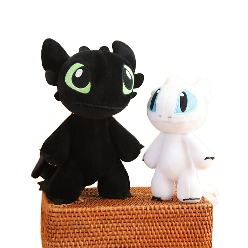 Set Light Night Fury How to Train Your Dragon Toothless Doll Stuffed Animals Squishy Plushies Toy Kapibara Cartoon 2-in-1 Pillow