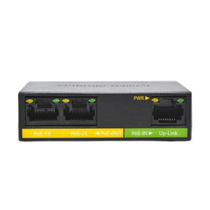 Hot Sales 100Mbps 3-Port POE Repeater Extender RJ45 Network Switch with 1 and 2 Standard Repeater Switches