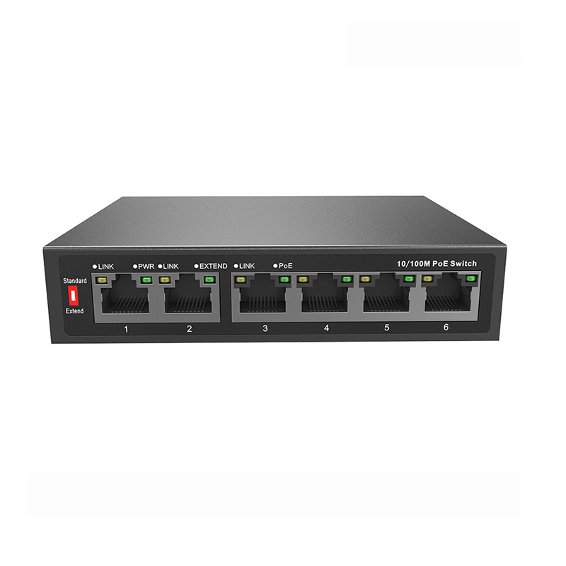 OEM/ODM PoE switch 4 8 16 24 ports 10/100M & Gigabit unmanaged 48V ethernet fiber switch poe IEEE802.3af/at suitable CCTV,NVR