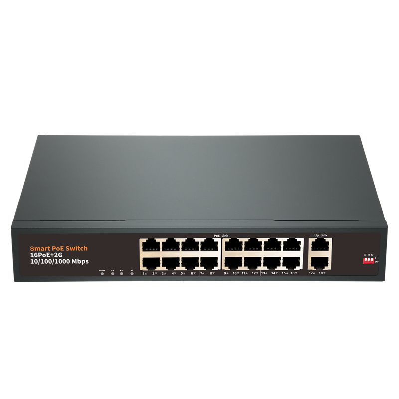 Factory OEM/ODM 4 8 16 24 32 48 Port CCTV Network Ethernet PoE Switch 100/1000M 48V for Hikvision IP Camera