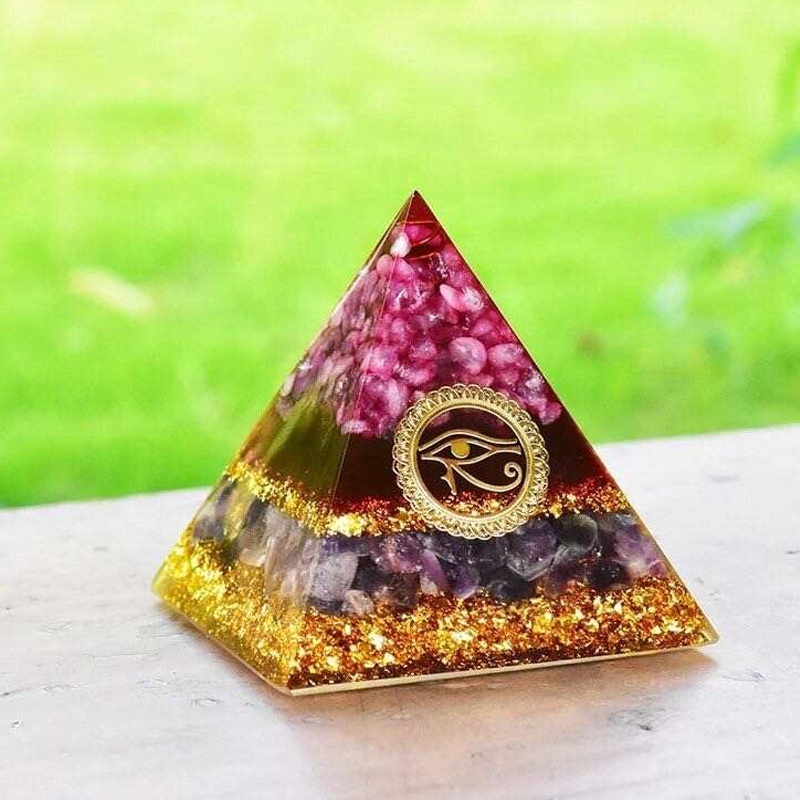 Wholesale Amethyst Crystal Energy Orgonite Orgone Pyramids Healing Stones