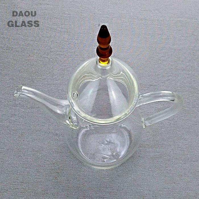 cangzhou hand-made High quality clear glass coffee pot teapot