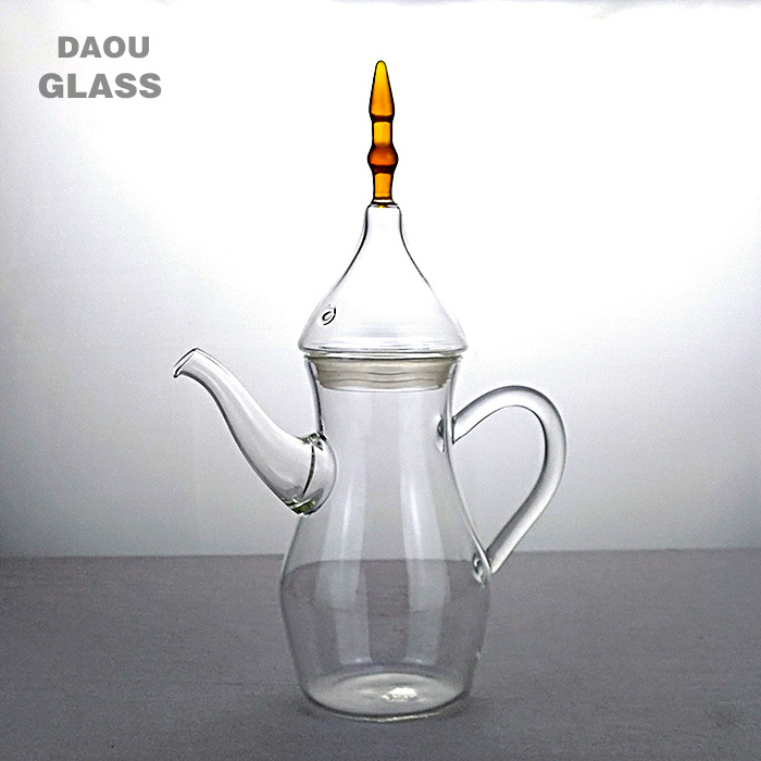 cangzhou hand-made High quality clear glass coffee pot teapot