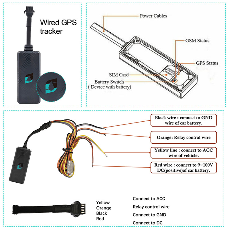 Daovay Gps Tracker Car Bike Bicycle Tracking Position Device Car Vehicle Gps Tracker For Motorcycle