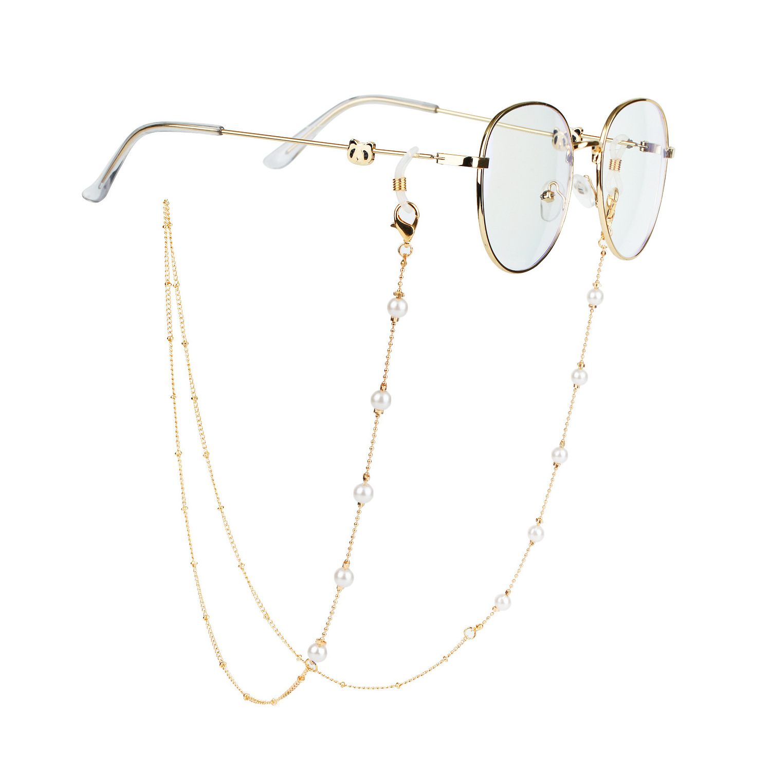 2022 Lanyards Fashion Pearl Eyewear Sun glasses Chain For Woman Jewelry Accessories Glasses Chain