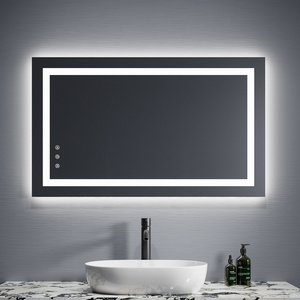 Factory Supply 40 X 24 Inch Hotel Rectangular Smart Bath Vanity Frameless Light Led Bathroom Mirror With Led Light