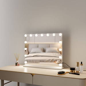 Tabletop Dressing Room Touch Sensor Switch 58x46cm15 Dimmable Light Bulb Mirror Led Makeup Hollywood Mirror