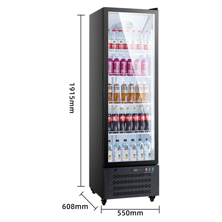 Glass Pepsi Commercial Refrigerator For Drinks