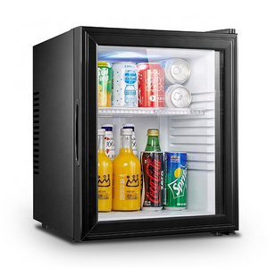 CE/CB/ETL/ROHS Approval 32L Compact Silent hotel mini bar fridge with glass door