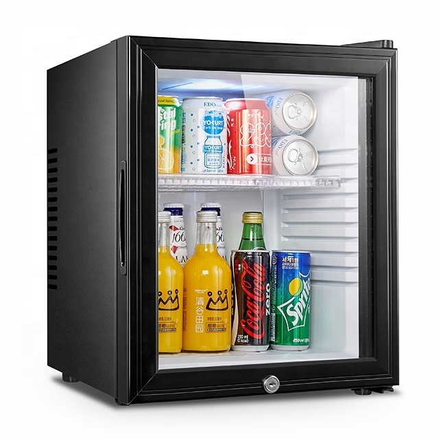 CE/CB/ETL/ROHS Approval 32L Compact Silent hotel mini bar fridge with glass door