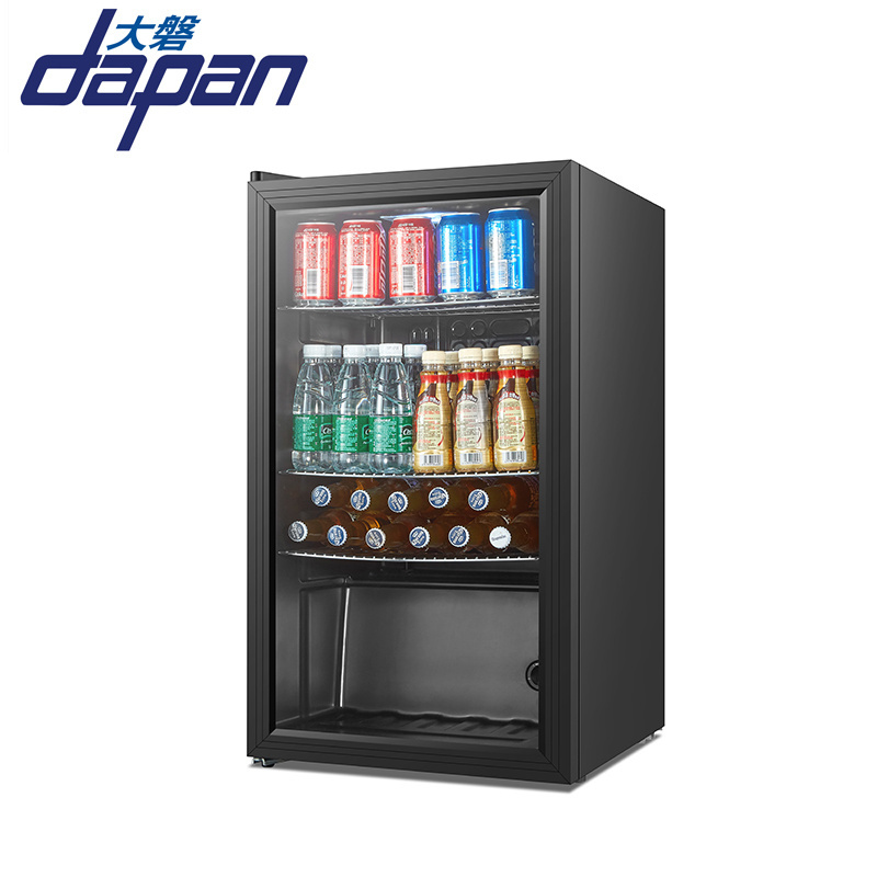 CE approval hot sale can transparent glass door pepsi mini energy drink fridge