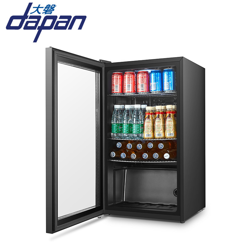 CE approval hot sale can transparent glass door pepsi mini energy drink fridge