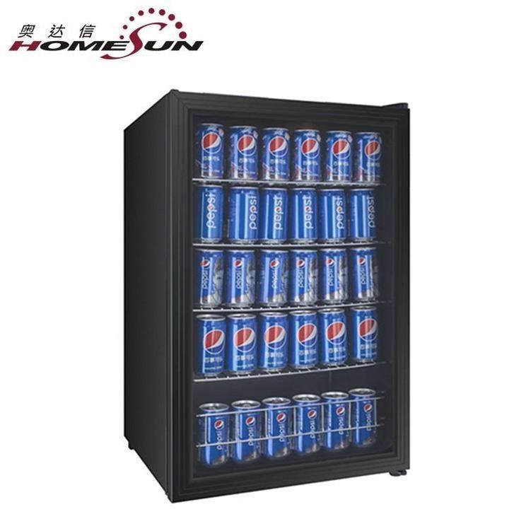 Custom Glass Door Mini Refrigerator With Locks, Under Counter Mini Bar Cola Fridge