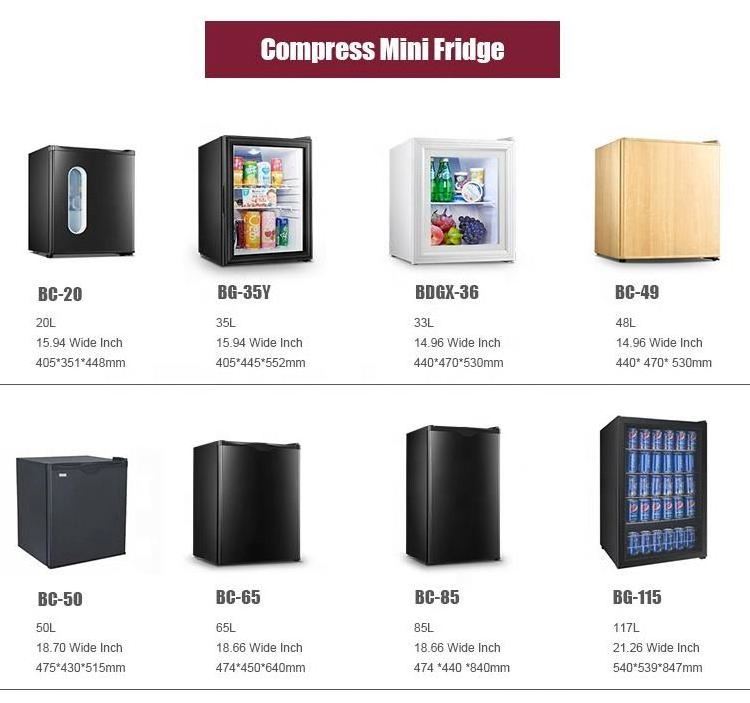 Custom Glass Door Mini Refrigerator With Locks, Under Counter Mini Bar Cola Fridge