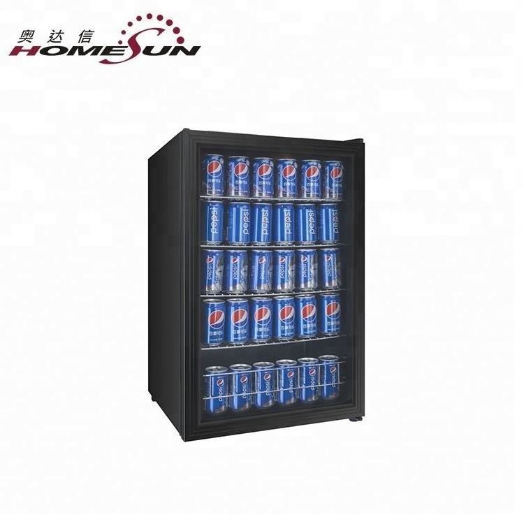 Custom Glass Door Mini Refrigerator With Locks, Under Counter Mini Bar Cola Fridge