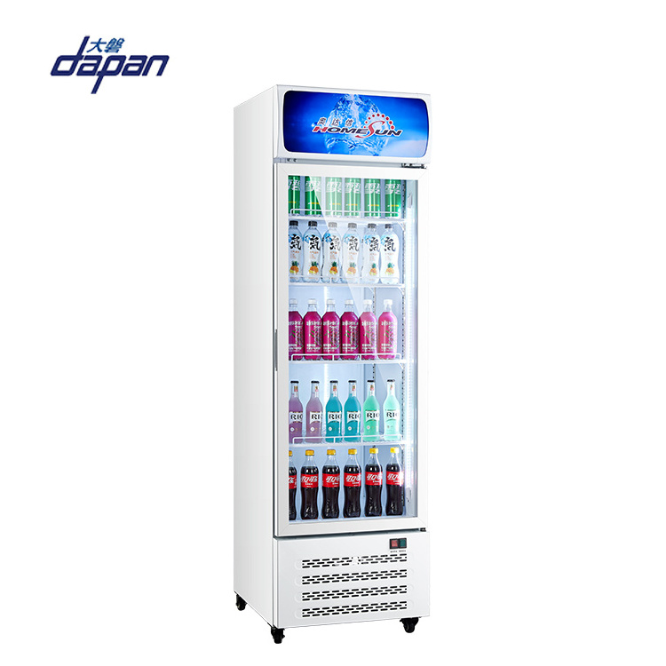 Restaurant Fridge Commercial Display Store Cooler Fan Cooling Cold Drink Refrigerator