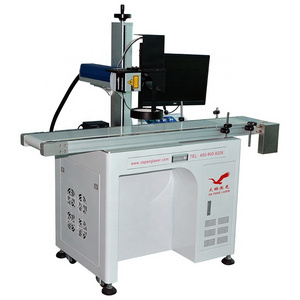 Industrial UV Flying Laser Marking Logo Printer Equipment Machine With Visual Positioning CCD Camera System