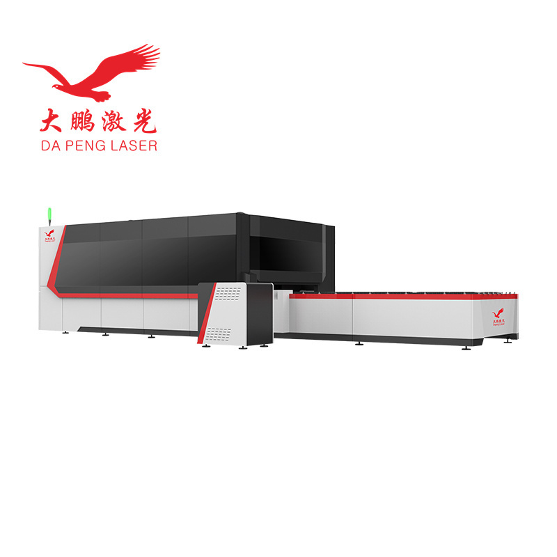 8000W 15000W Raycus IPG Mini Enclosed Fiber Laser Cutting Machine For Metal Iron Carbon Stainless Steel Aluminum Cutting