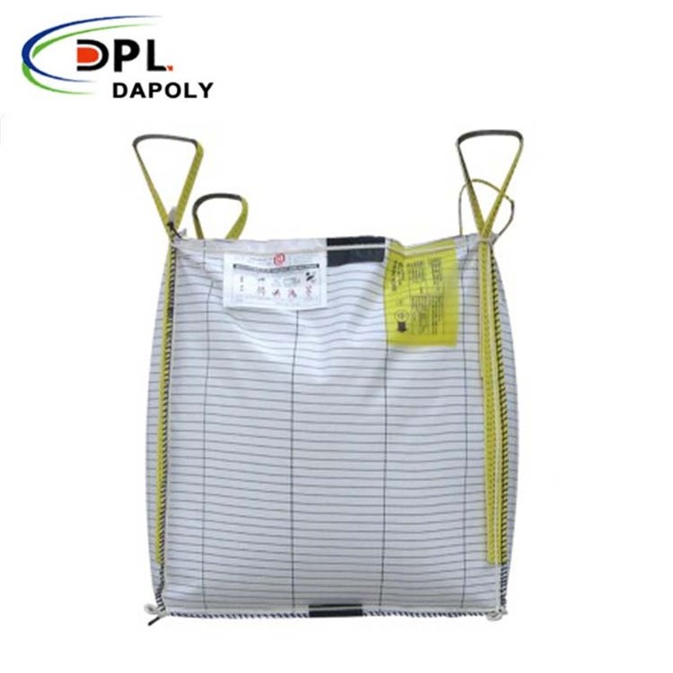 Conductive Type C Big Bags FIBC 1ton Jumbo Bag for Chemicals Customized 1000kg-2000kg Groundable