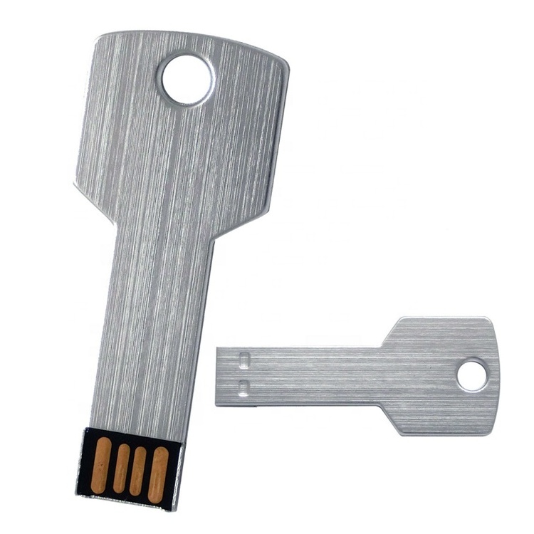 custom key shape usb flash drive 4GB, 8GB metal key usb, promotional gift usb key with logo