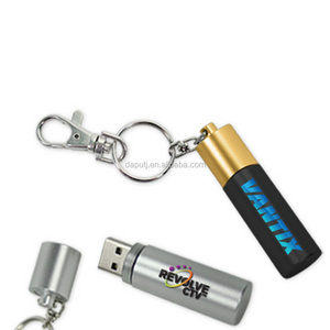 Battery shape usb gift gadget, custom logo usb stick free sample